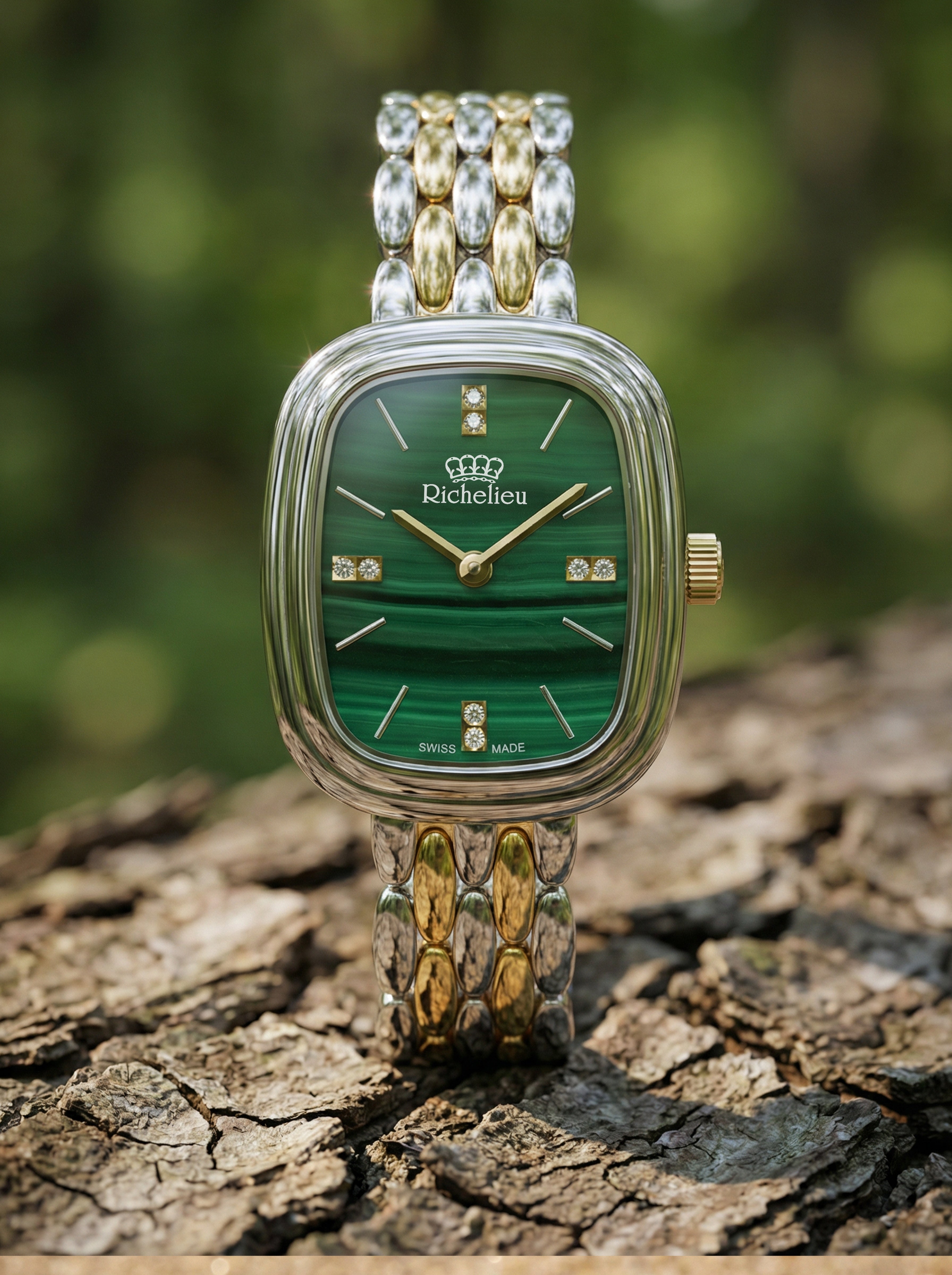 Terra Cushion Malachite